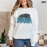 DTF Transfer - DTF015038 - Faux Glitter Sports Mama Hockey