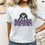 DTF Transfer - DTF015043 - Faux Glitter Sports Mama Wrestling