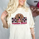 DTF Transfer - DTF015045 - Valentine Wishes and Puppy Dog Kisses