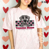 DTF Transfer - DTF015045 - Valentine Wishes and Puppy Dog Kisses