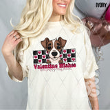 DTF Transfer - DTF015045 - Valentine Wishes and Puppy Dog Kisses