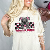 DTF Transfer - DTF015045 - Valentine Wishes and Puppy Dog Kisses