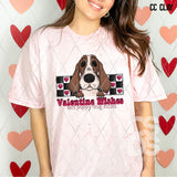 DTF Transfer - DTF015045 - Valentine Wishes and Puppy Dog Kisses