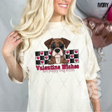 DTF Transfer - DTF015045 - Valentine Wishes and Puppy Dog Kisses