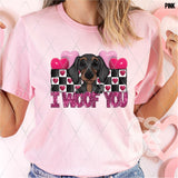 DTF Transfer - DTF015046 - Valentine I Woof You