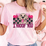 DTF Transfer - DTF015046 - Valentine I Woof You