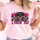 DTF Transfer - DTF015046 - Valentine I Woof You