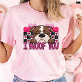 DTF Transfer - DTF015046 - Valentine I Woof You