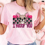 DTF Transfer - DTF015046 - Valentine I Woof You