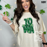 DTF Transfer - DTF015051 - Faux Glitter/Embroidery Shamrock States