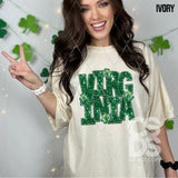 DTF Transfer - DTF015051 - Faux Glitter/Embroidery Shamrock States