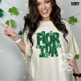 DTF Transfer - DTF015051 - Faux Glitter/Embroidery Shamrock States