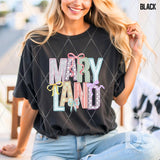 DTF Transfer - DTF015056 - Faux Embroidery Spring Bow States