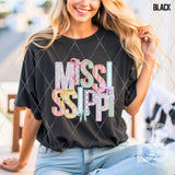 DTF Transfer - DTF015056 - Faux Embroidery Spring Bow States