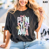 DTF Transfer - DTF015056 - Faux Embroidery Spring Bow States