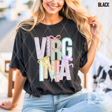 DTF Transfer - DTF015056 - Faux Embroidery Spring Bow States