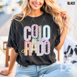 DTF Transfer - DTF015056 - Faux Embroidery Spring Bow States