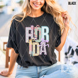 DTF Transfer - DTF015056 - Faux Embroidery Spring Bow States