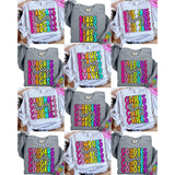 DTF Transfer - DTF015126 - 80's Retro Stacked Mascots