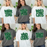 DTF Transfer - DTF015052 - Faux Glitter/Embroidery Shamrock Mascots