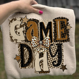 DTF Transfer - DTF015178 - Brown Block Letter Game Day