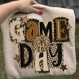 DTF Transfer - DTF015178 - Brown Block Letter Game Day