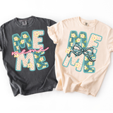 DTF Transfer - DTF015179 - Vintage Floral Names