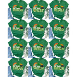 DTF Transfer - DTF015182 - One Lucky Gold and Rainbow Mascots