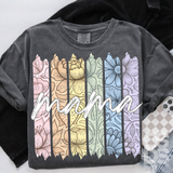 DTF Transfer - DTF015651 Pastel Floral Name Stripes