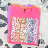 DTF Transfer - DTF015651 Pastel Floral Name Stripes