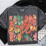 DTF Transfer - DTF015652 Rainbow Floral Name Stripes