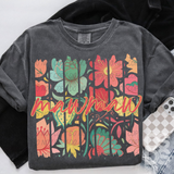DTF Transfer - DTF015652 Rainbow Floral Name Stripes