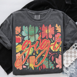 DTF Transfer - DTF015652 Rainbow Floral Name Stripes