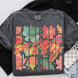 DTF Transfer - DTF015652 Rainbow Floral Name Stripes
