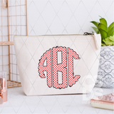 DTF Transfer - DTFCUSTOM192 Strawberry Gingham Custom Monogram