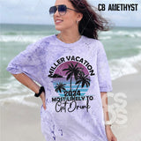 DTF Transfer - DTFCUSTOM203 - Custom Family Vacation Sunset and Palm Trees