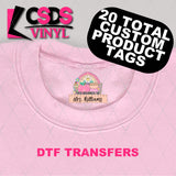 DTF Transfer - DTFCUSTOM231 - This Belongs To Custom Tag Teacher Collage