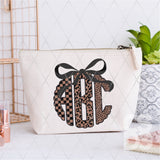 DTF Transfer - DTFCUSTOM270 - Coquette Brown Leopard Monogram