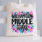 DTF Transfer - DTFCUSTOM274 - RETRO MIDDLE SCHOOL SCHOOL STARS CUSTOM NAME