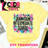 DTF Transfer - DTFCUSTOM275 - RETRO INTERMEDIATE SCHOOL STARS CUSTOM NAME