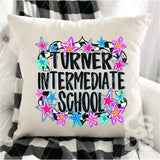 DTF Transfer - DTFCUSTOM275 - RETRO INTERMEDIATE SCHOOL STARS CUSTOM NAME