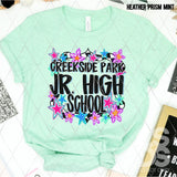 DTF Transfer - DTFCUSTOM276 - RETRO JR HIGH SCHOOL STARS CUSTOM NAME