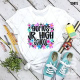 DTF Transfer - DTFCUSTOM276 - RETRO JR HIGH SCHOOL STARS CUSTOM NAME