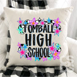 DTF Transfer - DTFCUSTOM277 - RETRO HIGH SCHOOL STARS CUSTOM NAME