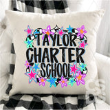 DTF Transfer - DTFCUSTOM278 - RETRO CHARTER SCHOOL STARS CUSTOM NAME