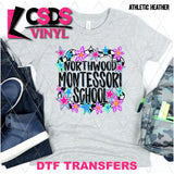 DTF Transfer - DTFCUSTOM280 - RETRO MONTESSORI SCHOOL STARS CUSTOM NAME