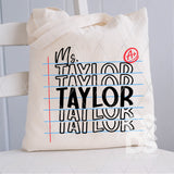 DTF Transfer - DTFCUSTOM291 - Custom Name on Lined Paper