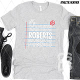 DTF Transfer - DTFCUSTOM291 - Custom Name on Lined Paper