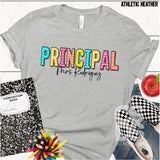 DTF Transfer - DTFCUSTOM294 - Colorful Dotted Sketch Custom Title and Name