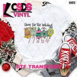 DTF Transfer - DTFCUSTOM301 - Home for the Holidays Custom Zip Code